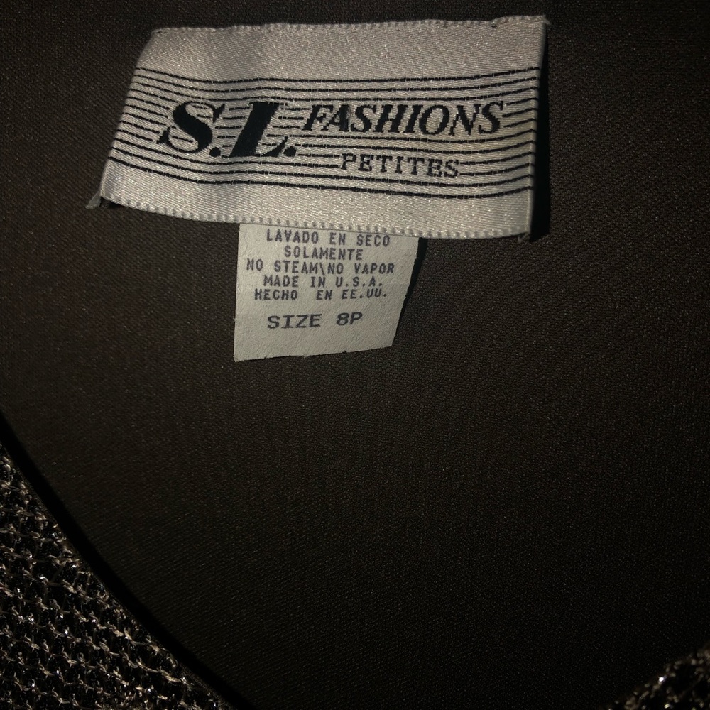 Petite silver sparkle dress